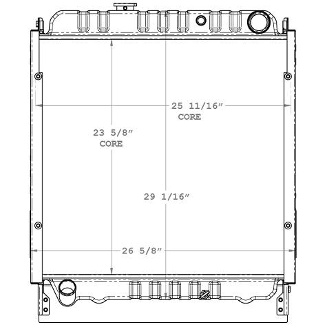 590012 - Hino 2005-2007 NA/NB/NC Manual Trans Radiator