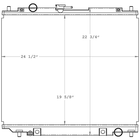 590017 - Mitsubishi Pajero Radiator Radiator