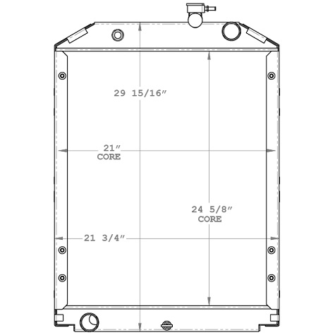 590019 - Nissan / UD 1200 - 1400 2005-2007 Radiator