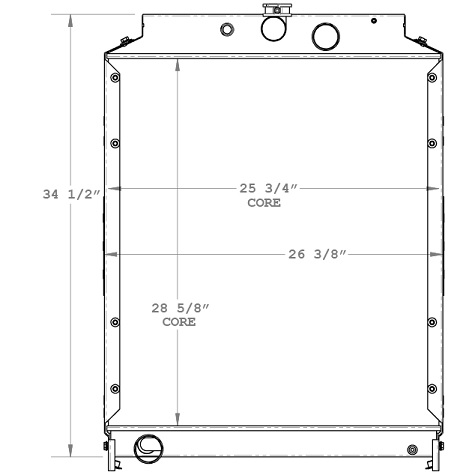 590023 - Nissan / UD 1800-3300 Radiator 2008-2010 Radiator