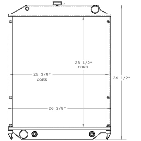 590027 - Nissan / UD 1800-2300 Radiator 2011-2013 Radiator