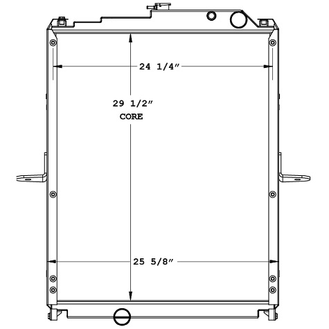 590028 - Mitsubishi FM Series Radiator 2008-2010 Radiator