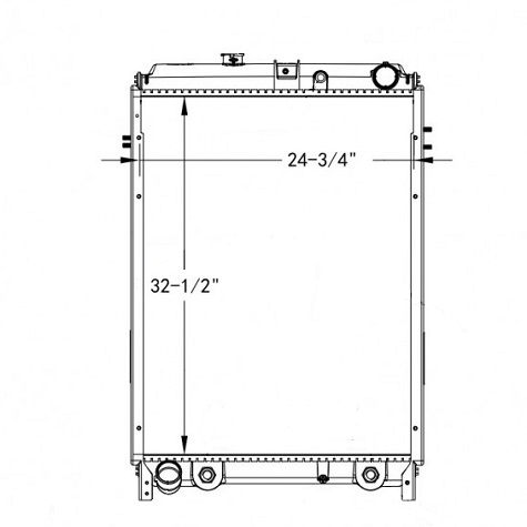 590029 - 2010 - 2019 Newer Hino 238 Radiator Radiator