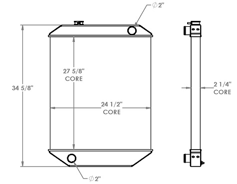 590035 - 2002 Isuzu FRR Radiator Radiator