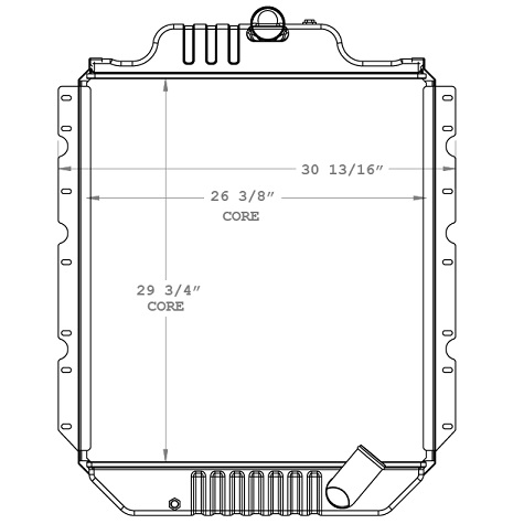 640053 - Intl Bus / 4700-4900 Full Core / M.T. /  Radiator