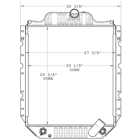 640054 - Intl Bus / 4700-4900 Full Core / A.T. /  Radiator