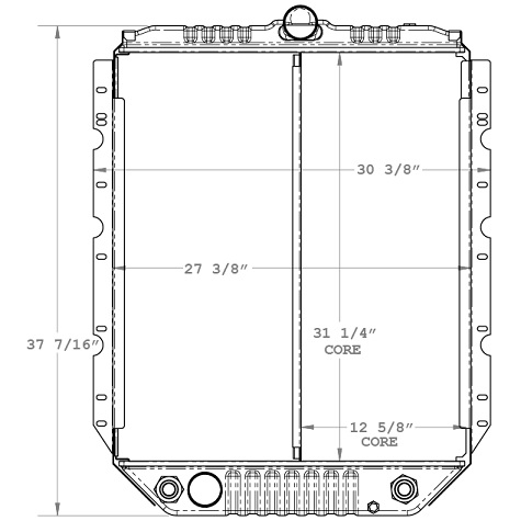 640060 - Intl Bus / 4700-4900 1/2 Core / A.T./ Radiator