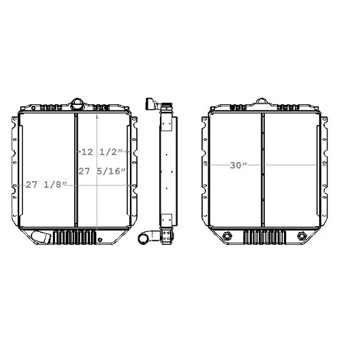 640064 - Intl Bus / 4700-4900 1/2 Core / A.T./ Radiator