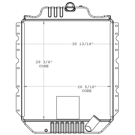 640065 - Intl 4700-4900 M.T. with PTO Radiator