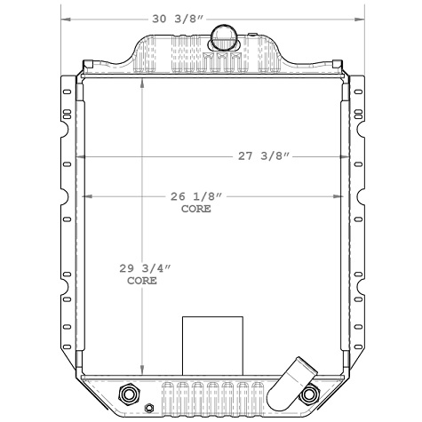 640066 - Intl 4700-4900 A.T. with PTO Radiator