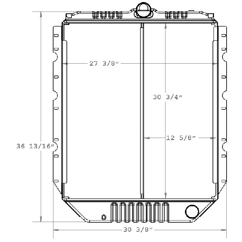 640067 - Intl Bus / 4700-4900 1/2 Core / M.T./Str. Con. Radiator