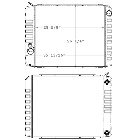 640069 - International Medium Duty 4000 Series 2008 & Newer Radiator