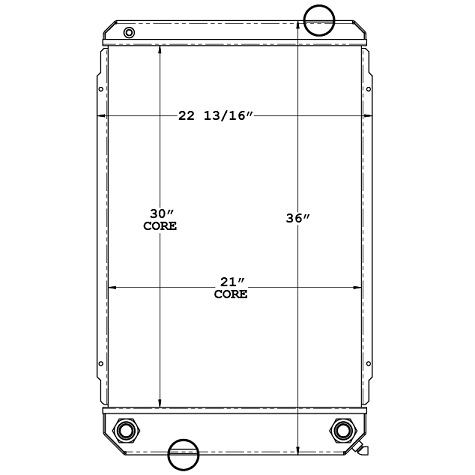 640077 - International 4000 Series / Ford F-650/750 Medium Duty Radiator 2004-2007 Radiator