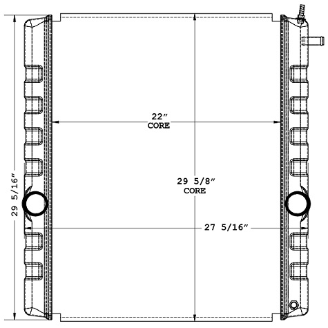 640105 - Navistar 4200/4300/4400 Series 2002-2007 Radiator