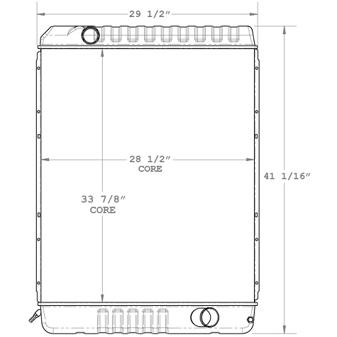 640107 - International FE School Bus Radiator Radiator