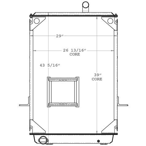 730014 - Mack MR Refuse Truck Radiator up to 1995 Radiator