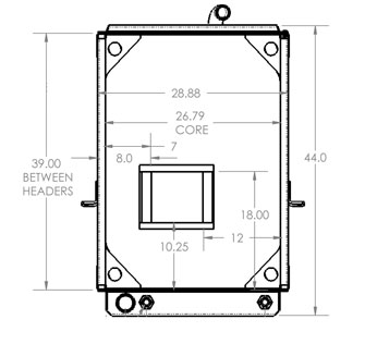 730024 - Mack LE Model with Non Clogging Land Fill Core Radiator