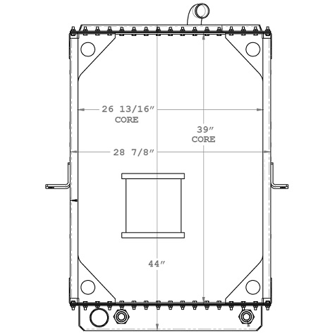 730025 - Mack MR Model with Non Clogging Land Fill Core Radiator