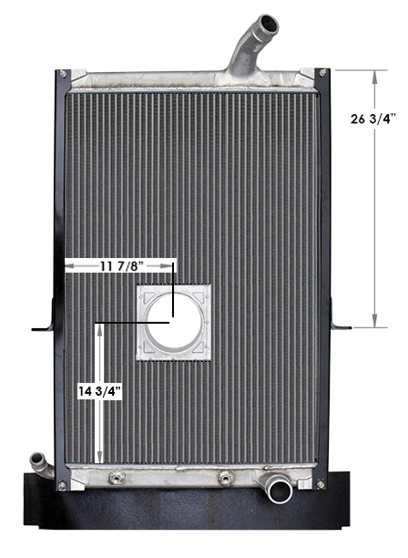 730042 - Mack LEU with 1-1/2 inch lower left connector 2008-2013 Radiator