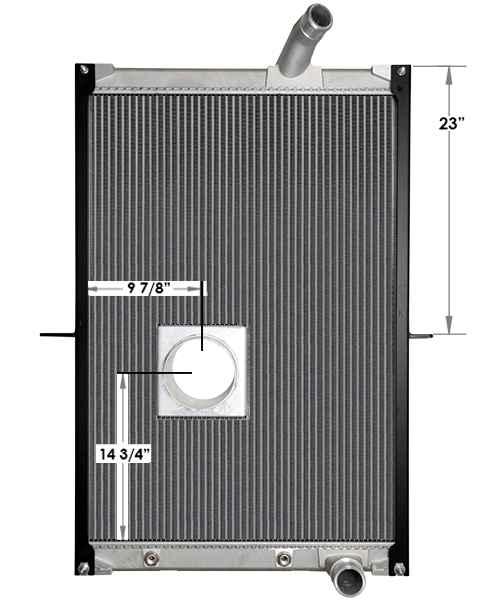 730043 - Mack MRU without 1-1/2 inch lower left connector 2008-2013 Radiator