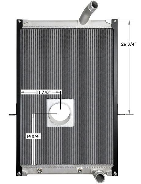 730044 - Mack LEU without 1-1/2 inch lower left connector 2008-2013 Radiator