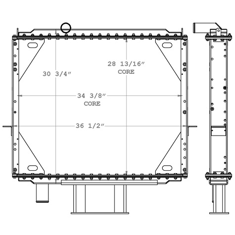 730058 - Mack RD Radiator 1985 - 1993 Radiator