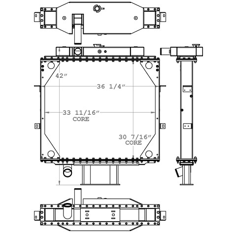 730059 - Mack RD Radiator 1985 - 1993 Radiator