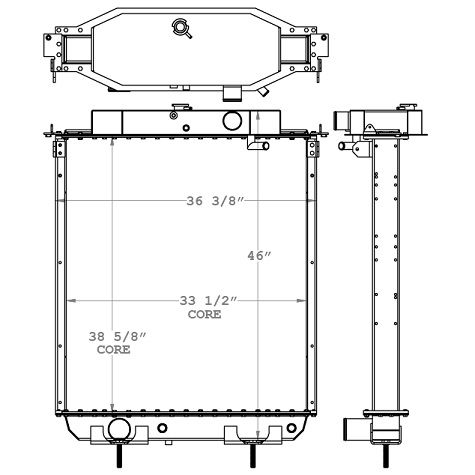 730064 - Mack RW, MX & CL Models Radiator Radiator