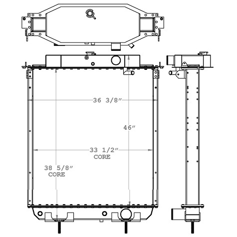 730067 - Mack RW, MX & CL Models Radiator Radiator