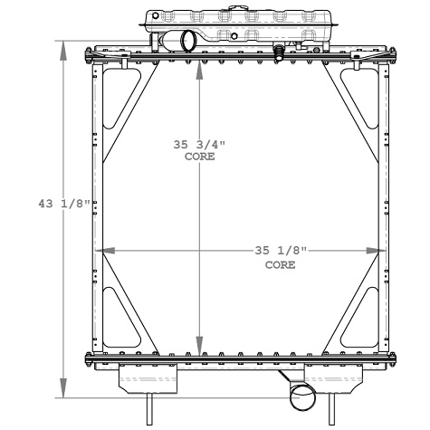 770033 - Peterbilt 362 Radiator Radiator