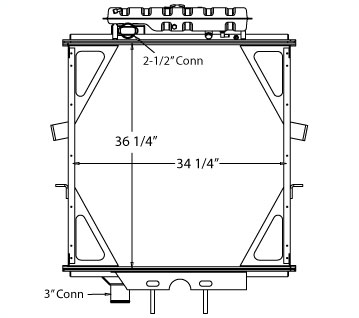 770037 - Peterbilt 379 Radiator Radiator