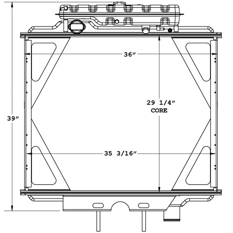 770054 - Peterbilt 357, 377, 379 Radiator Radiator