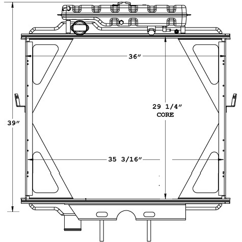 770056 - Peterbilt 357 Series Radiator Radiator