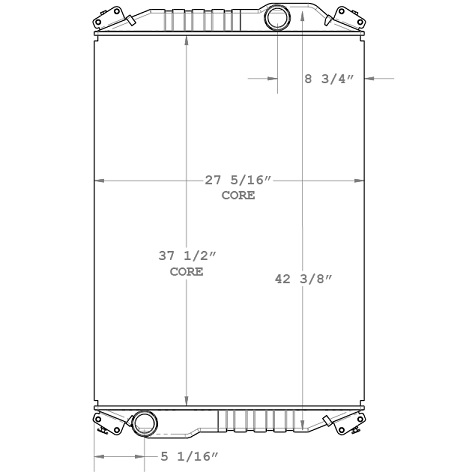 800067 - Freightliner Custom Chassis  Radiator