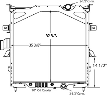 800077WF - Mack CXP Vision 2008-2010 with Mack Frame Radiator