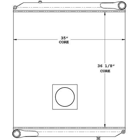 800098 - Autocar WX 2010 - Present with PTO Radiator - Radiator