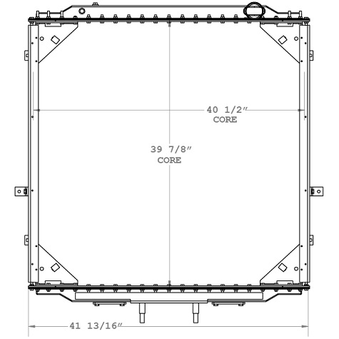 800105 - Western Star Radiator Radiator