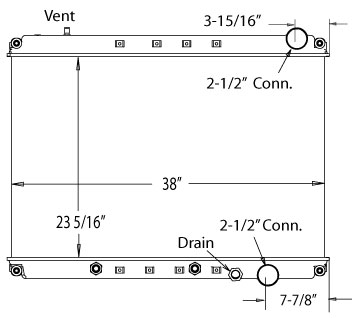 800109 - Freightliner Cascadia Radiator Radiator