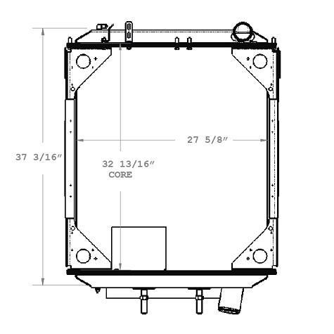 800114 - Volvo WX Expeditor radiator 1996 to 2003 Radiator