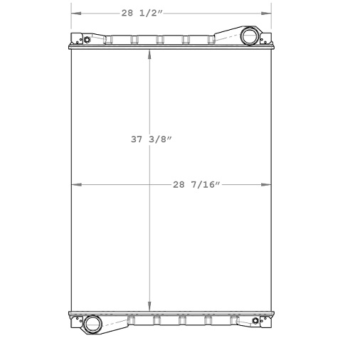 900004 - FORD 9000 SERIES Cabover with low flow engine Radiator