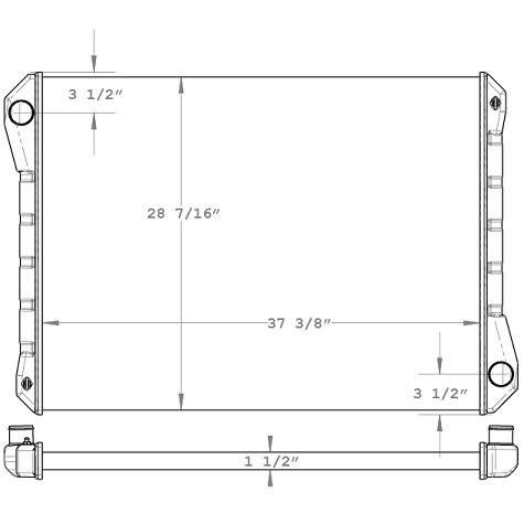 900005 - Ford 8000 Series Radiator