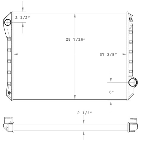 900008A - Ford 9000 Series Radiator