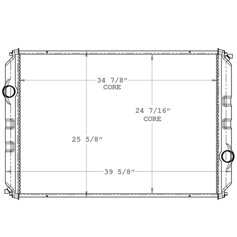 900012 - Ford 8000 Series Radiator