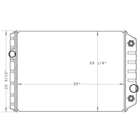 900016 - Ford 8000 Series Radiator