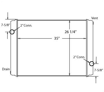 900029 - Ford / Sterling Radiator