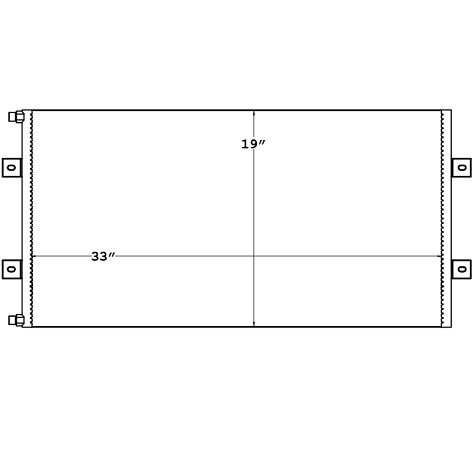 CON0002 - Ford / Sterling Condenser AT / LT  1996 - 2006 Condenser