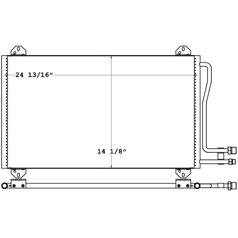 CON0005 - Freightliner / Dodge / Mercedes Sprinter 2003 - 2006 Condenser