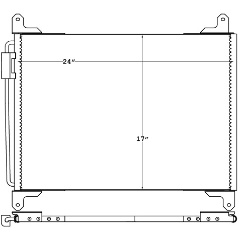 CON0007 - Freightliner M2 Business Class M2-106 Condenser 2002 - 2007 Condenser