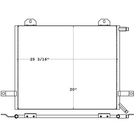 CON0008 - FREIGHTLINER 92-96 FL70, FL106, MB70 Condenser