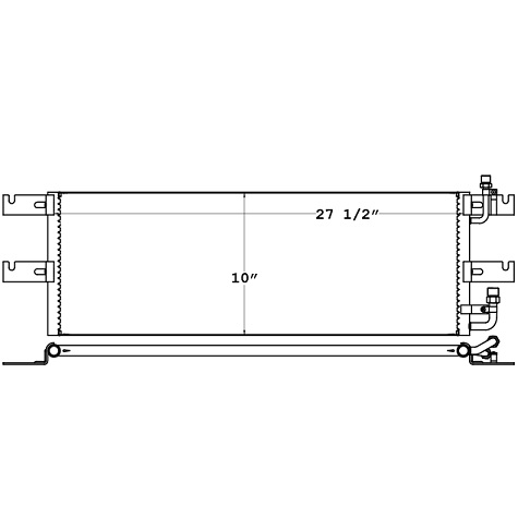 CON0012 - Freightliner FLA / FLD  Condenser 1992 - 1999 Condenser